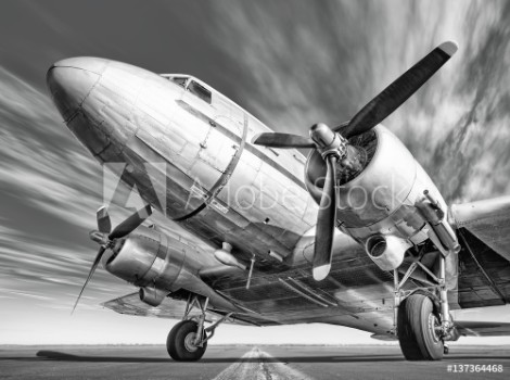 Picture of Historic airplane on a runway
